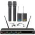 Chord NU4-C Quad UHF Wireless Microphone System (2x Handheld & 2x Beltpack)