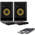 KRK Rokit RP8 G5 (Pair) + Isolation Pads & Leads Bundle