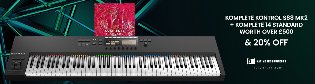Save up to 20% on Native Instruments S88 MK2 Keyboard + FREE