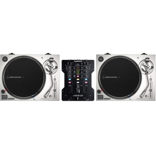 Audio Technica AT-LP120XUSB Silver Pair - The Disc DJ Store