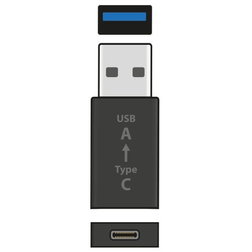 av:link USB-C to USB-A Adaptor, USB-3.0