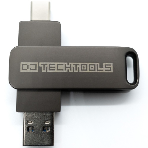 DJ Tech Tools, Chroma Drive, 128GB Dual USB-A or USB-C (Space Grey)