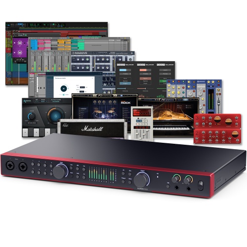 Focusrite Scarlett 18i20 (G4), 18 In/20 Out Rackmount USB Audio Interface with 8 Mic Preamps, MIDI and SPDIF