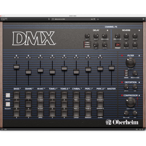 GForce Oberheim DMX Drum Machine, Software Download