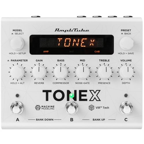 IK Multimedia Amplitube White ToneX Effects Pedal - Anniversary Limited Edition