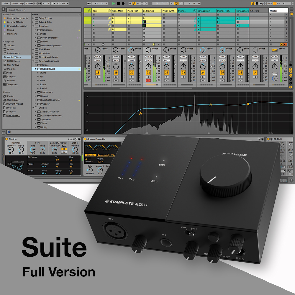 Ableton Live 11 Suite + NI Komplete Audio Interface Deal