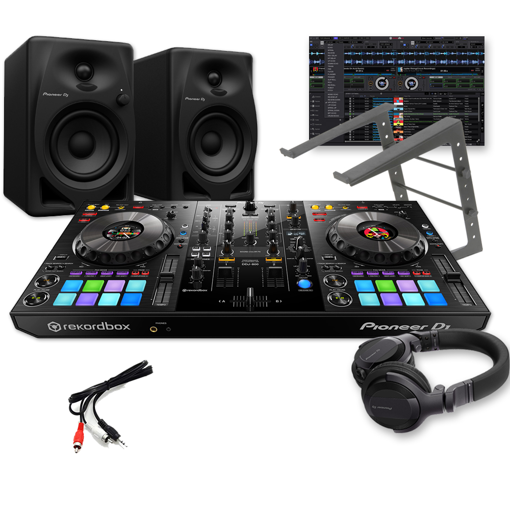 Pioneer DDJ-800 Package Deal With DM-40D Speakers  Headphones The Disc DJ  Store