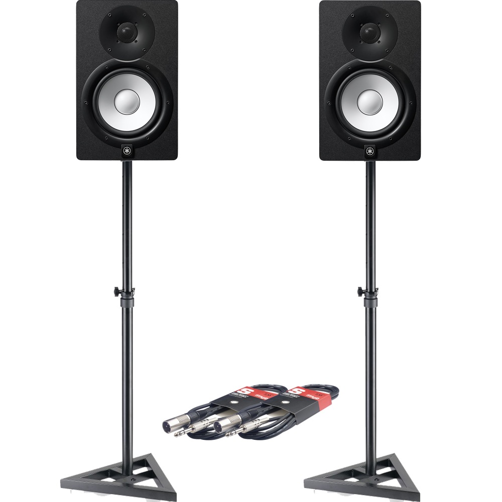 studio monitors with stands