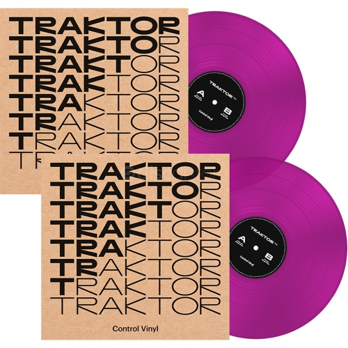 Native Instruments Traktor Control Vinyl Transparent Neon Pink (Pair)