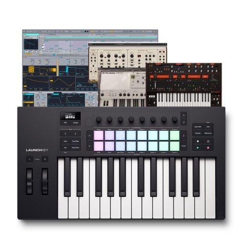 Novation Launchkey 25 MK4, MIDI Keyboard Controller & Software Bundle Inc. Komplete 15 Select