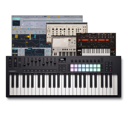 Novation Launchkey 49 MK4, MIDI Keyboard Controller & Software Bundle Inc. Komplete 15 Select