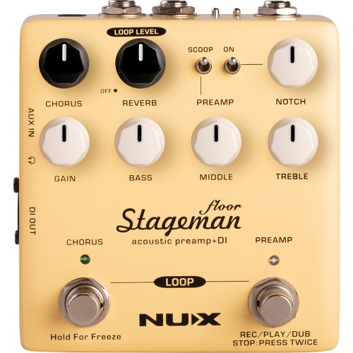 NUX NAP-5 Stageman, Floor Acoustic Preamp DI Pedal