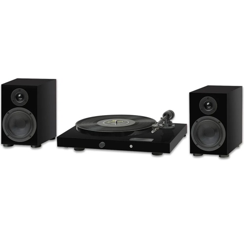 Pro-Ject Juke Box E1 HiFi Set, Audiophile Turntable & Speakers (Black)