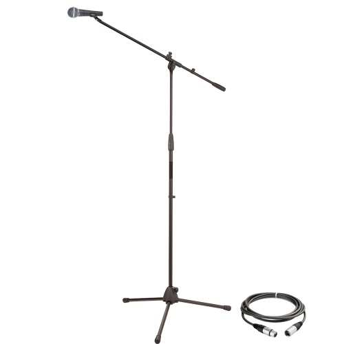 Shure SM58 Dynamic Vocal Microphone Package with Stand & Cable