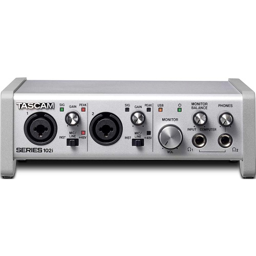 Tascam SERIES 102i, USB Audio/MIDI Interface With DSP Mixer (10 in, 4 out)