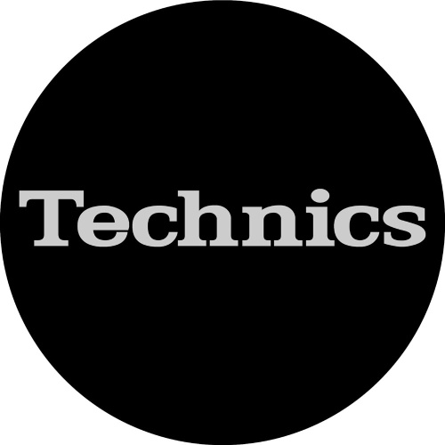 Magma Technics 12'' Slipmats, Simple 2, Silver on Black (Pair)