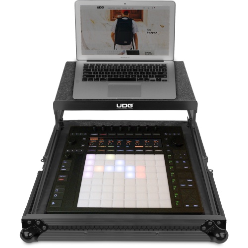 UDG Flight Case + Laptop Shelf, Ableton Push 3, Black (B-Stock / Open Box)